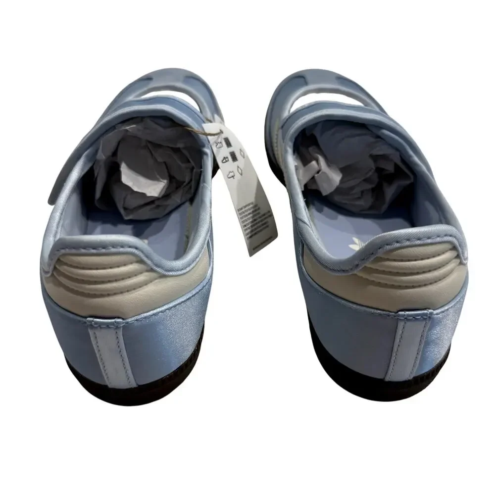 Adidas Women's Originals Samba Jane in Crystal Sky/Cream/Gum, Size 10